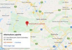carte Laurentides, Saint-Jérôme, Ste-Thérèse, Saint-Sauveur